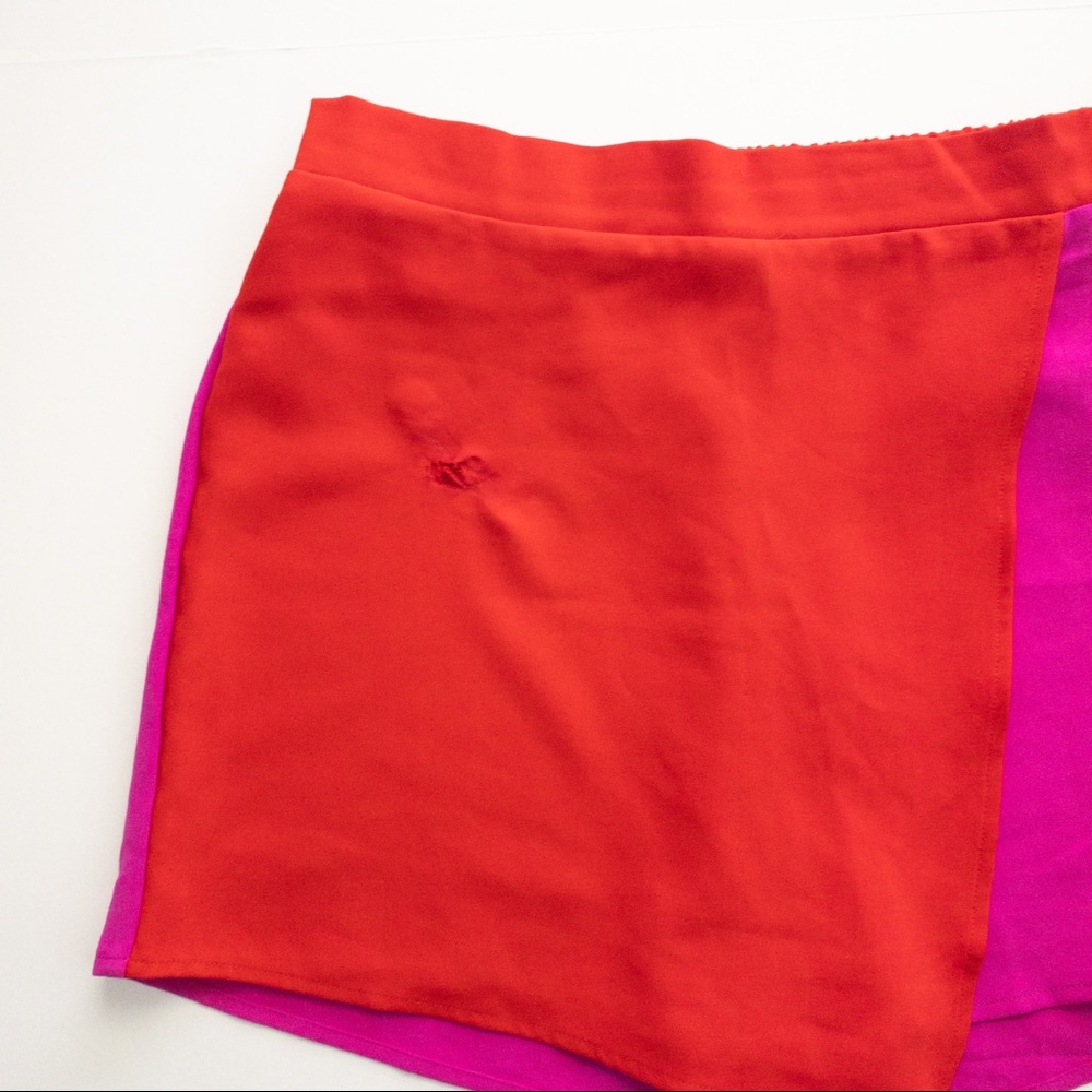 Pink Red Colorblock Skort Size M - Picture 5 of 8